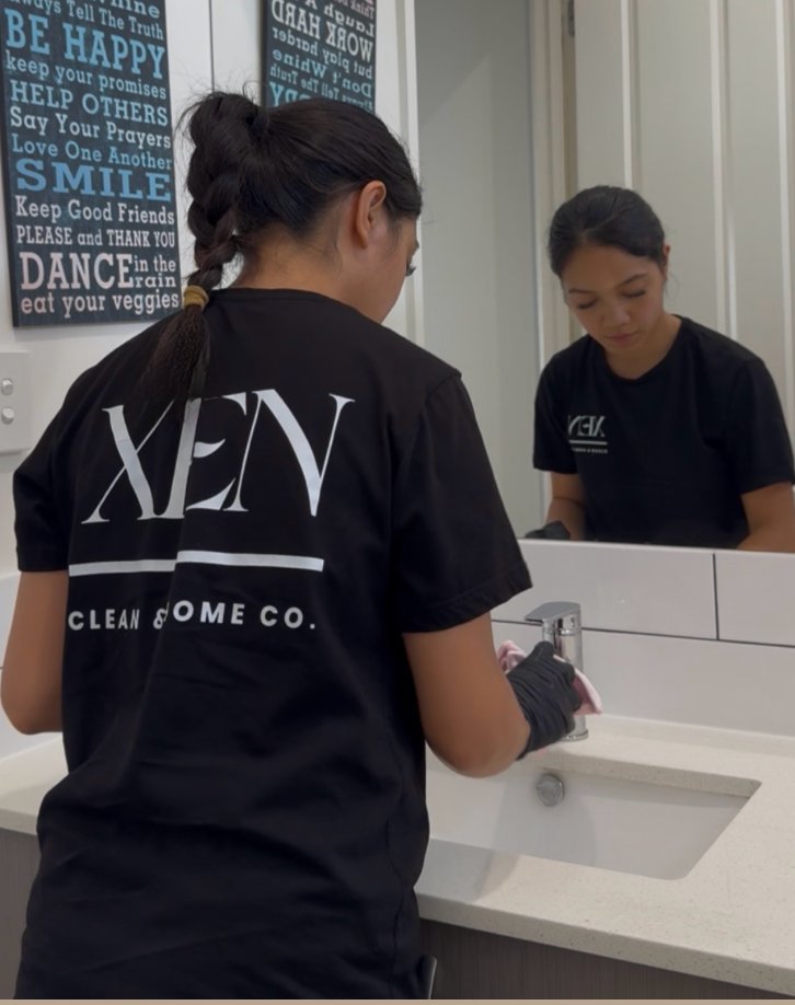 Xen Clean & Home Co cleaner at work
